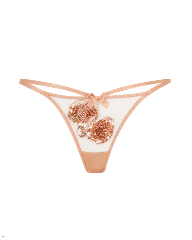 Agent Provocateur Giana Women\'s Thong Gold | IGCDBJR-38