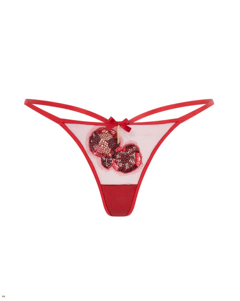 Agent Provocateur Giana Women\'s Thong Red | BJAMNQH-56