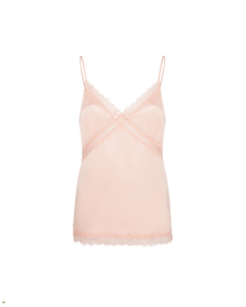 Agent Provocateur Gisele Camisole Women\'s Pyjamas Pink | BJLUTAO-87