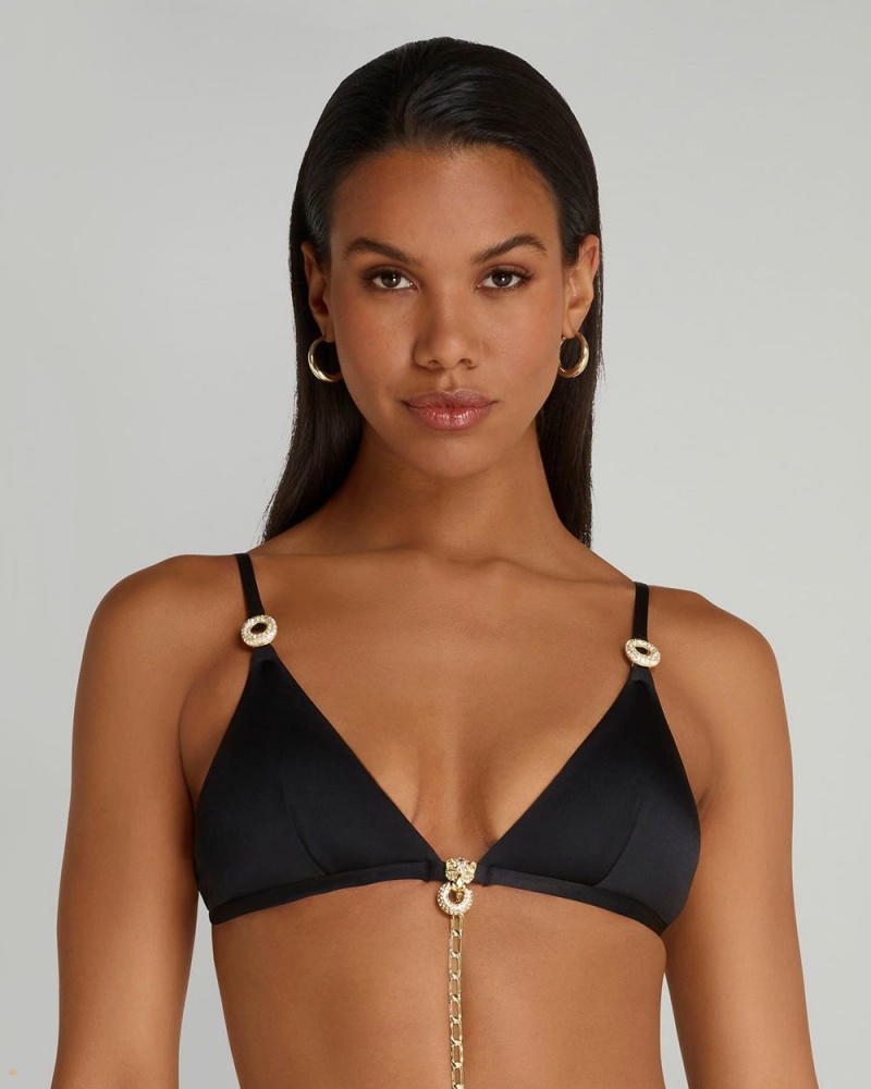 Agent Provocateur Haislee Women's Bikini Top Black | BQXNGHJ-48