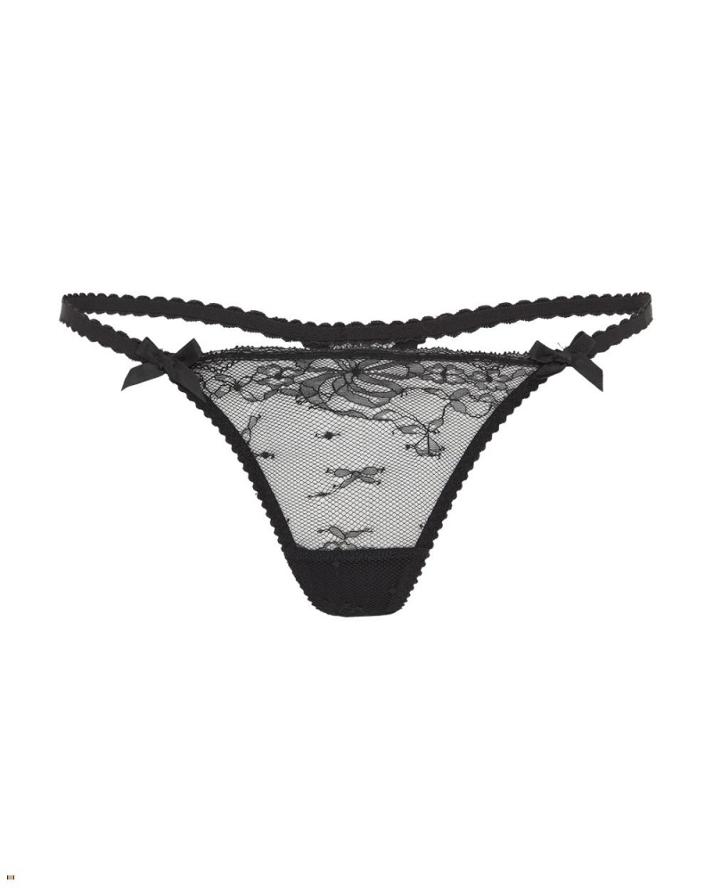 Agent Provocateur Isedora Women\'s Thong Black | MDPVRHA-89