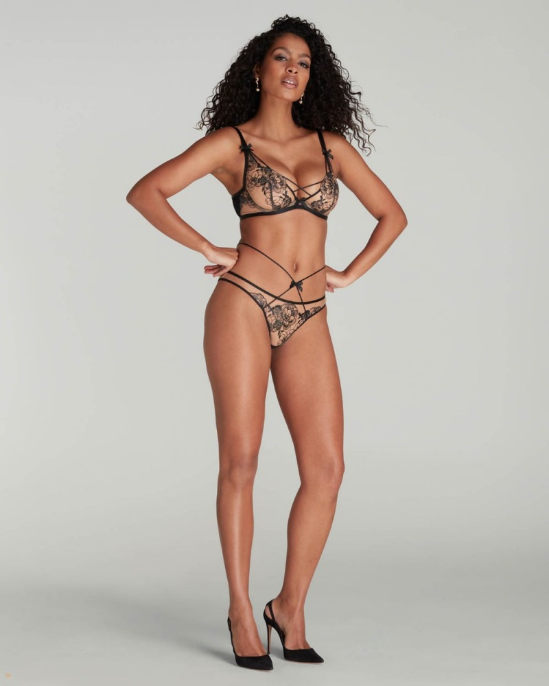 Agent Provocateur Kalia Women's Brief Black Beige | NKTLVWF-36