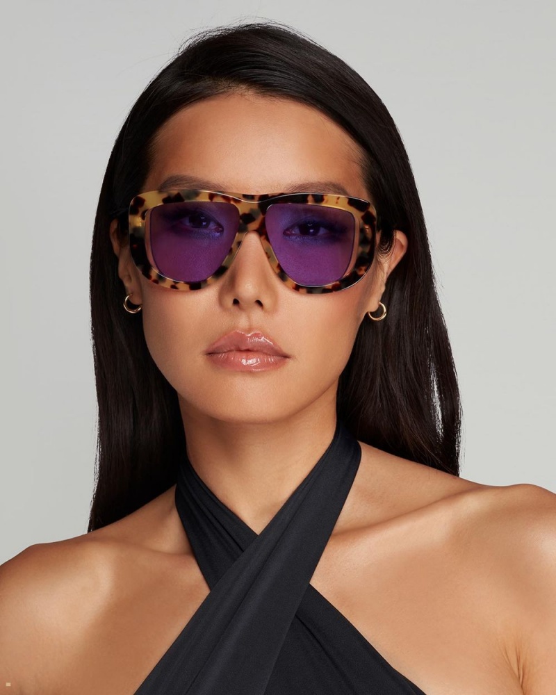 Agent Provocateur Karley Women\'s Sunglasses Purple | TZWUSMN-56