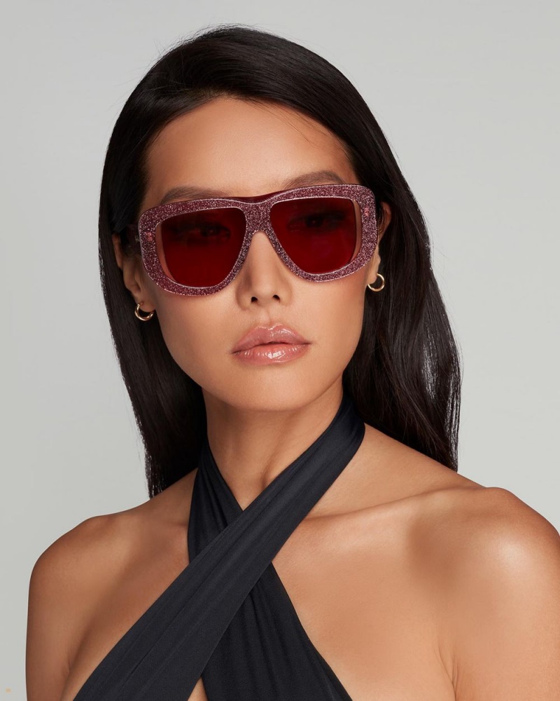 Agent Provocateur Karley Women's Sunglasses Burgundy | YKALVDP-41