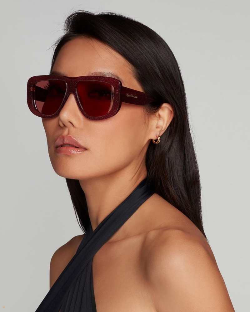 Agent Provocateur Karley Women's Sunglasses Burgundy | YKALVDP-41