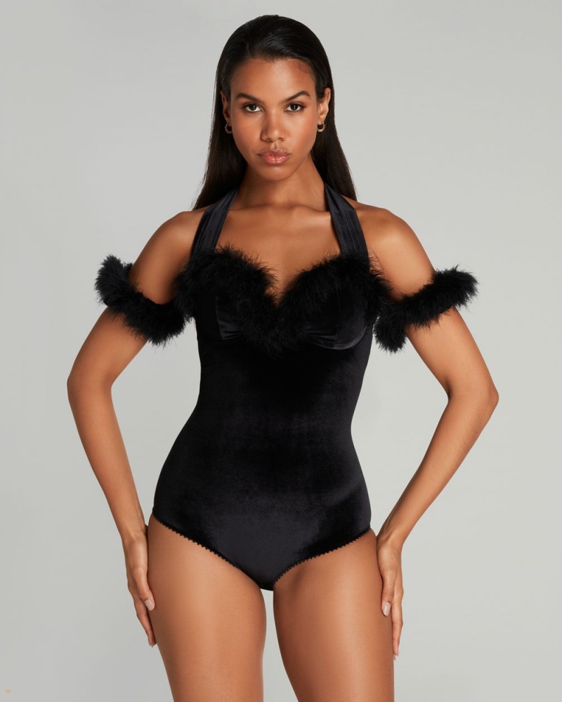 Agent Provocateur Kitykat Body Women's Playsuits Black | ILGCBFX-20