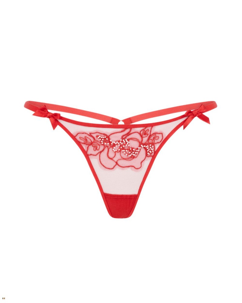 Agent Provocateur Lindie Women\'s Thong Red | AJNXKWH-56