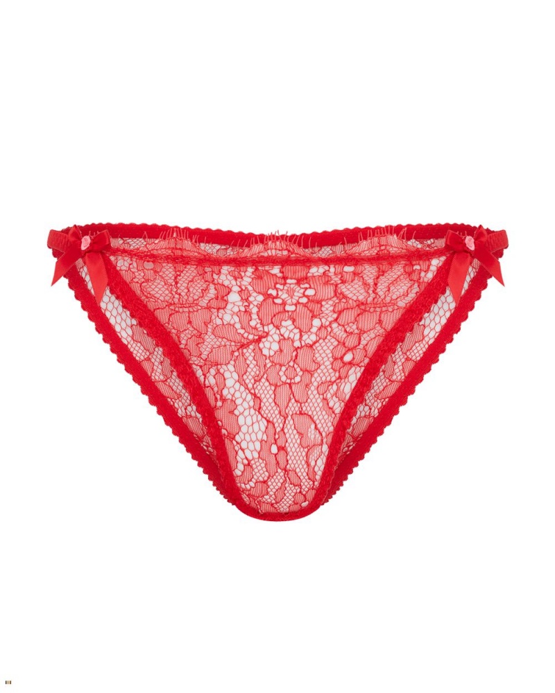 Agent Provocateur Lorna Lace Women\'s Brief Red | DHUBPZY-18