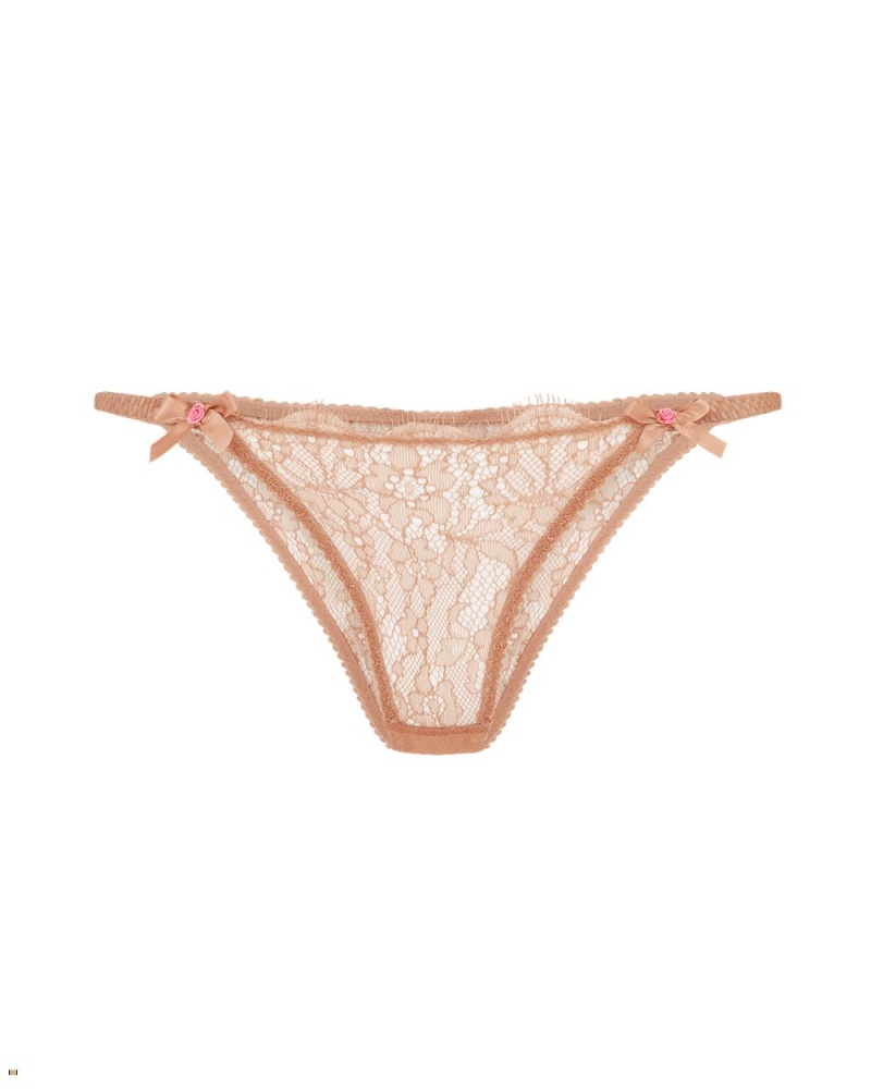 Agent Provocateur Lorna Lace Women\'s Brief Beige | LCKYWZT-01