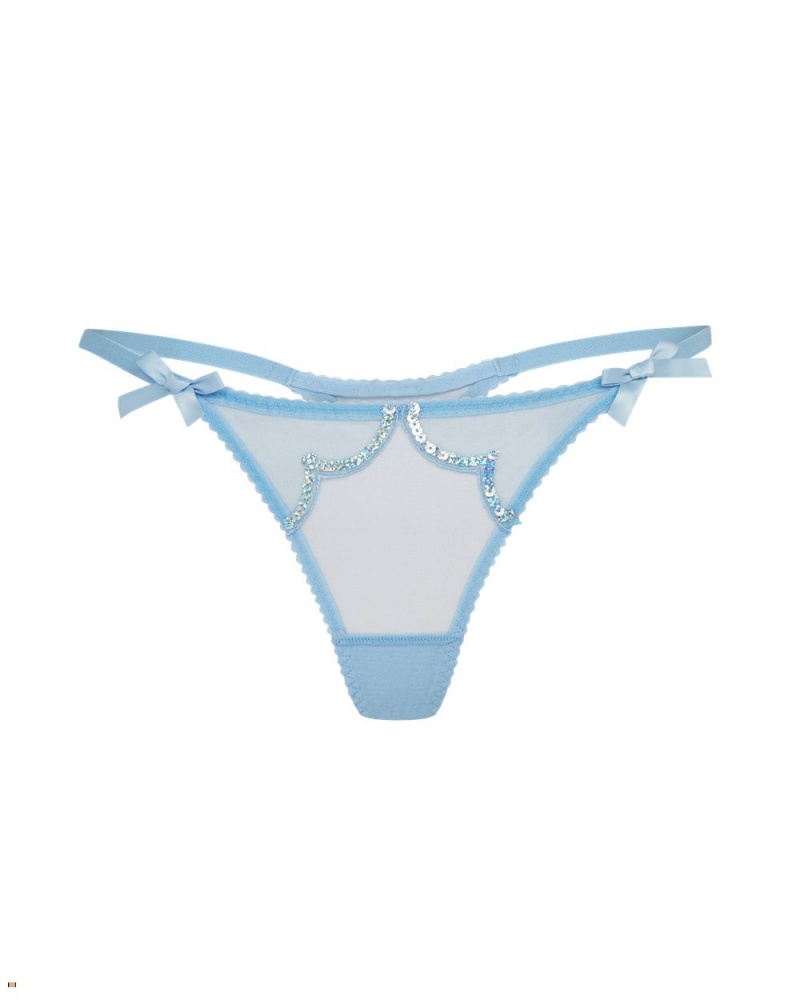 Agent Provocateur Lorna Party Women\'s Thong Blue | AGVQLOU-62