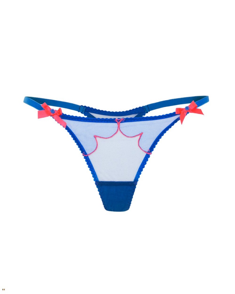 Agent Provocateur Lorna Women\'s Thong Blue | OQKSAFZ-15