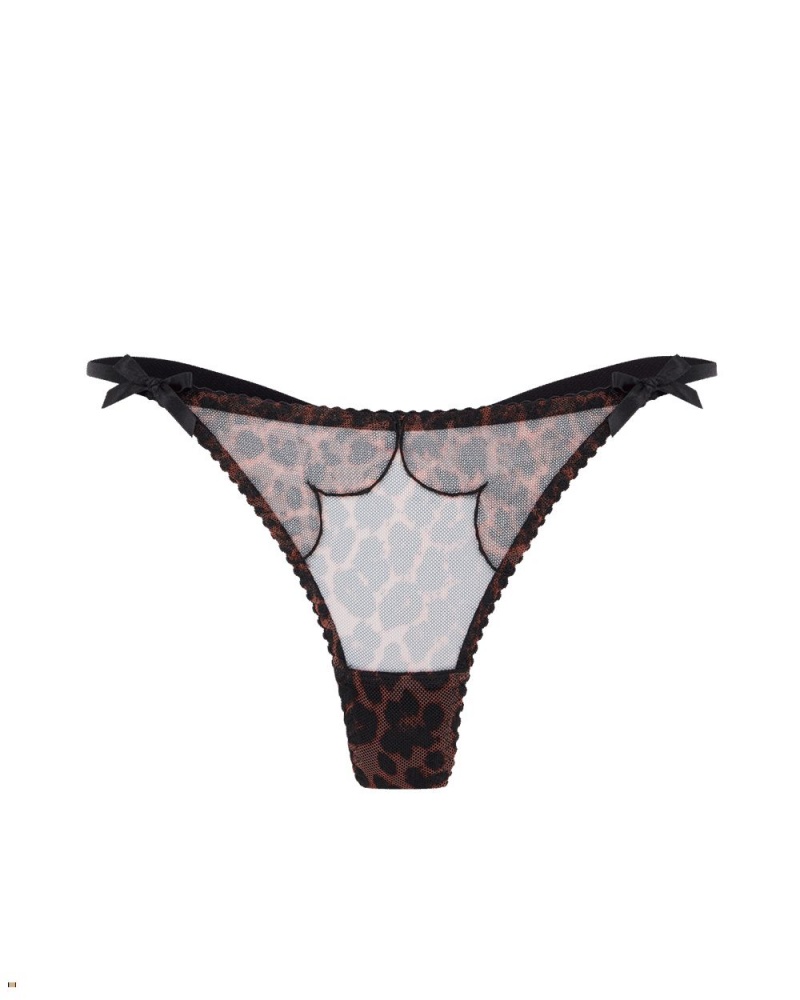 Agent Provocateur Lorna Women\'s Thong Leopard | QVZBMNK-90