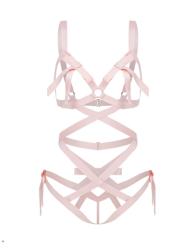 Agent Provocateur Maeve Women\'s Playsuits Pink | RDGPIBA-19