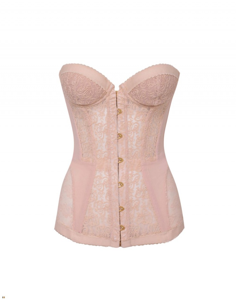 Agent Provocateur Mercy Women\'s Corset Pink | AFGUXCY-40