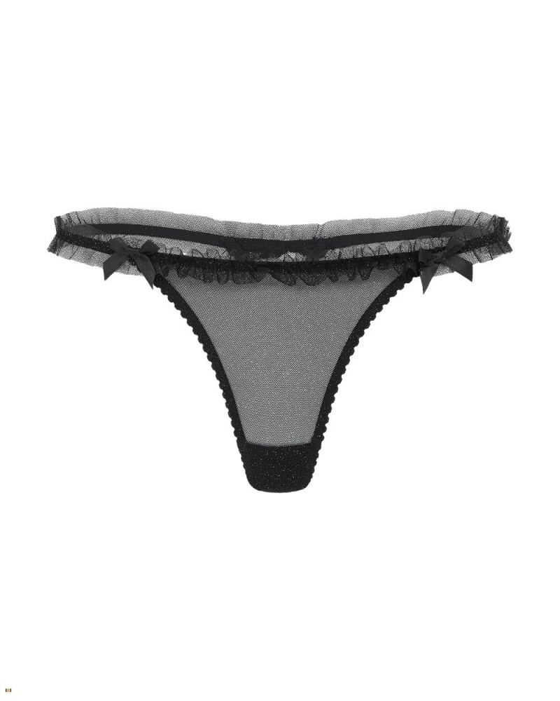 Agent Provocateur Mixi Women\'s Thong Black | FCXAMSN-54