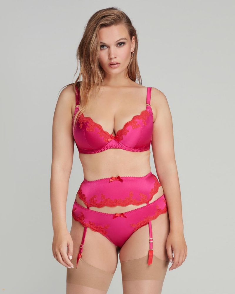 Agent Provocateur Molly Women's Suspenders Pink | YKLDHRF-96