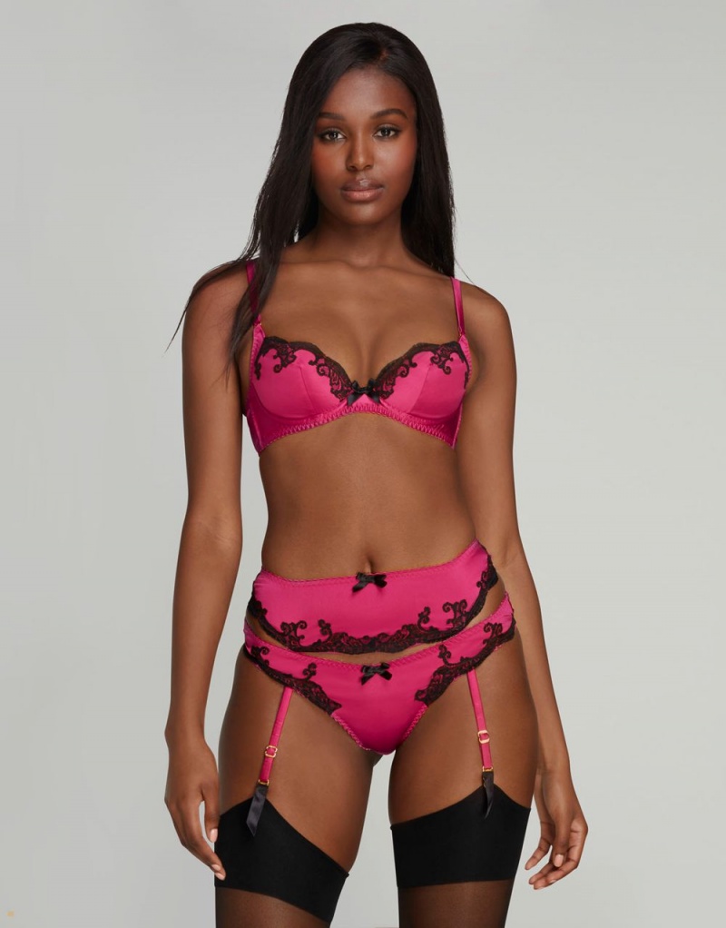 Agent Provocateur Molly Women's Suspenders Pink | KURBNJA-90