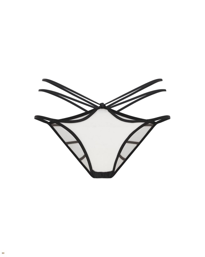 Agent Provocateur Ozara Women's Brief Black Beige | PIWXACO-82