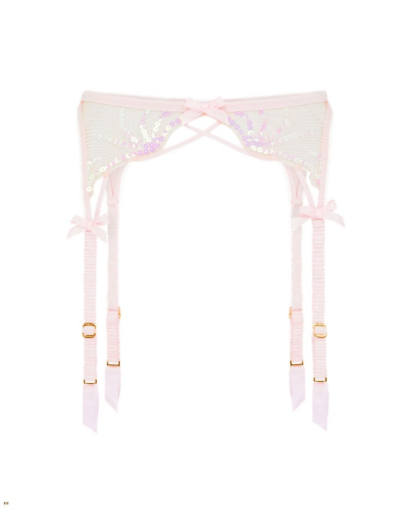 Agent Provocateur Quinny Women\'s Suspenders Pink | TQHYGAZ-36