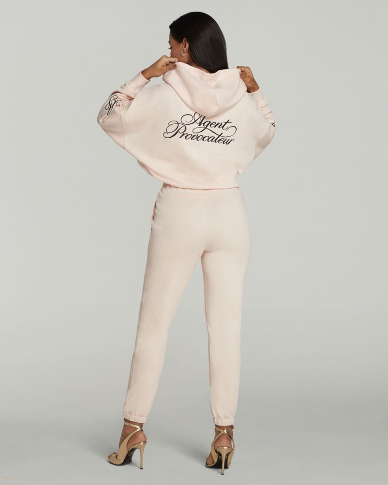 Agent Provocateur Rayley Women's Hoodie Beige | EMJRGPY-04