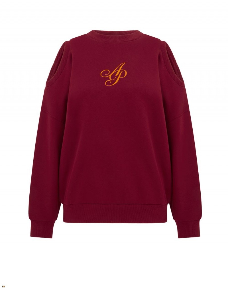 Agent Provocateur Rayley Women\'s Sweatshirts Red | IFZKCBV-29