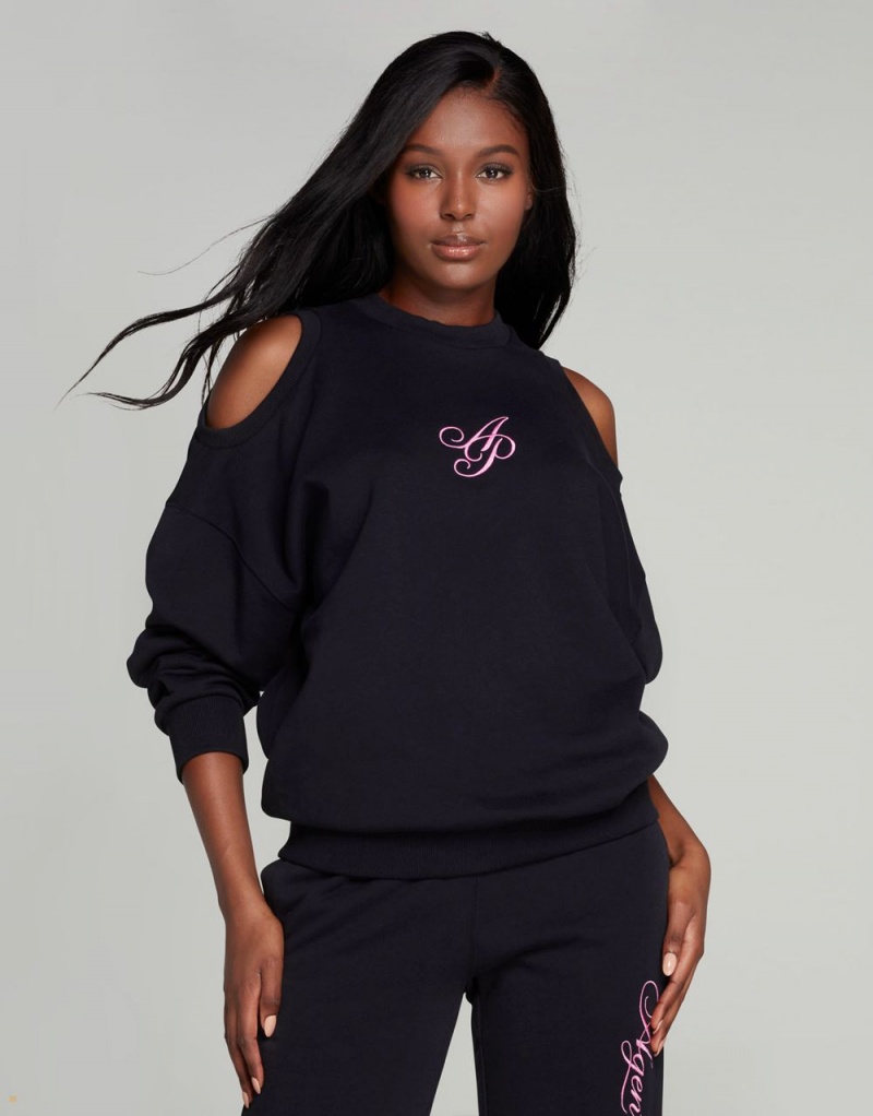 Agent Provocateur Rayley Women's Sweatshirts Black | MKCSLPH-93