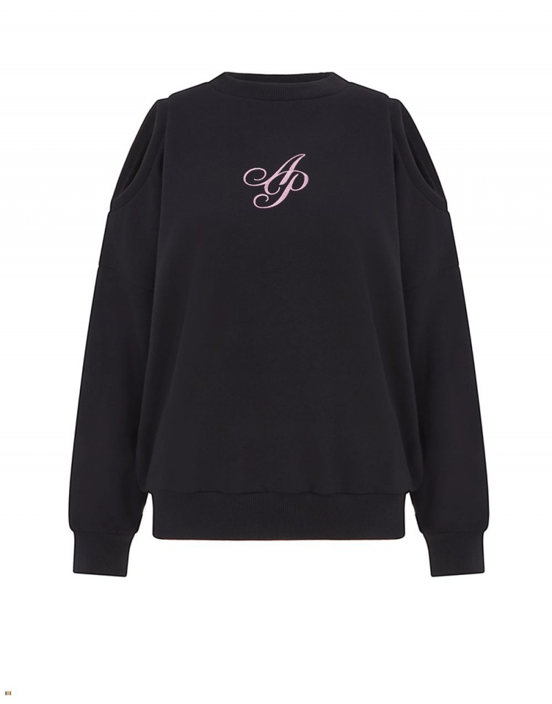 Agent Provocateur Rayley Women\'s Sweatshirts Black | MKCSLPH-93