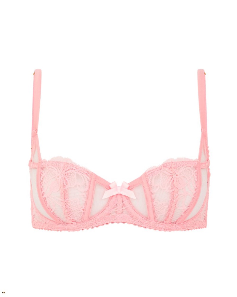 Agent Provocateur Rozlyn Balconette Underwired Women\'s Bras Pink | OUVXNZD-16