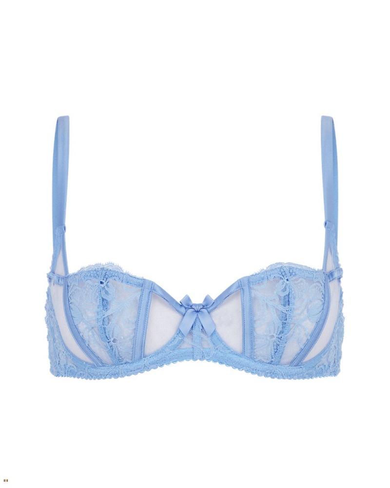 Agent Provocateur Rozlyn Balconette Underwired Women\'s Bras Blue | BIDCTXZ-05