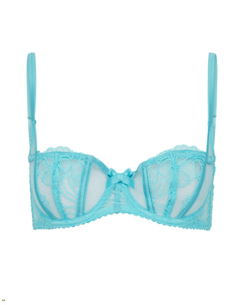 Agent Provocateur Rozlyn Balconette Women\'s Bras Turquoise | XJLYTZS-49