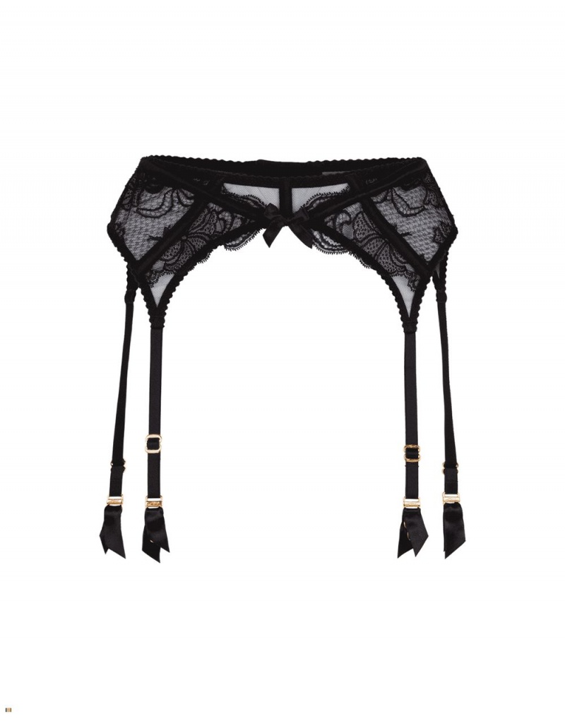 Agent Provocateur Rozlyn Women\'s Suspenders Black | JVNRBUX-61