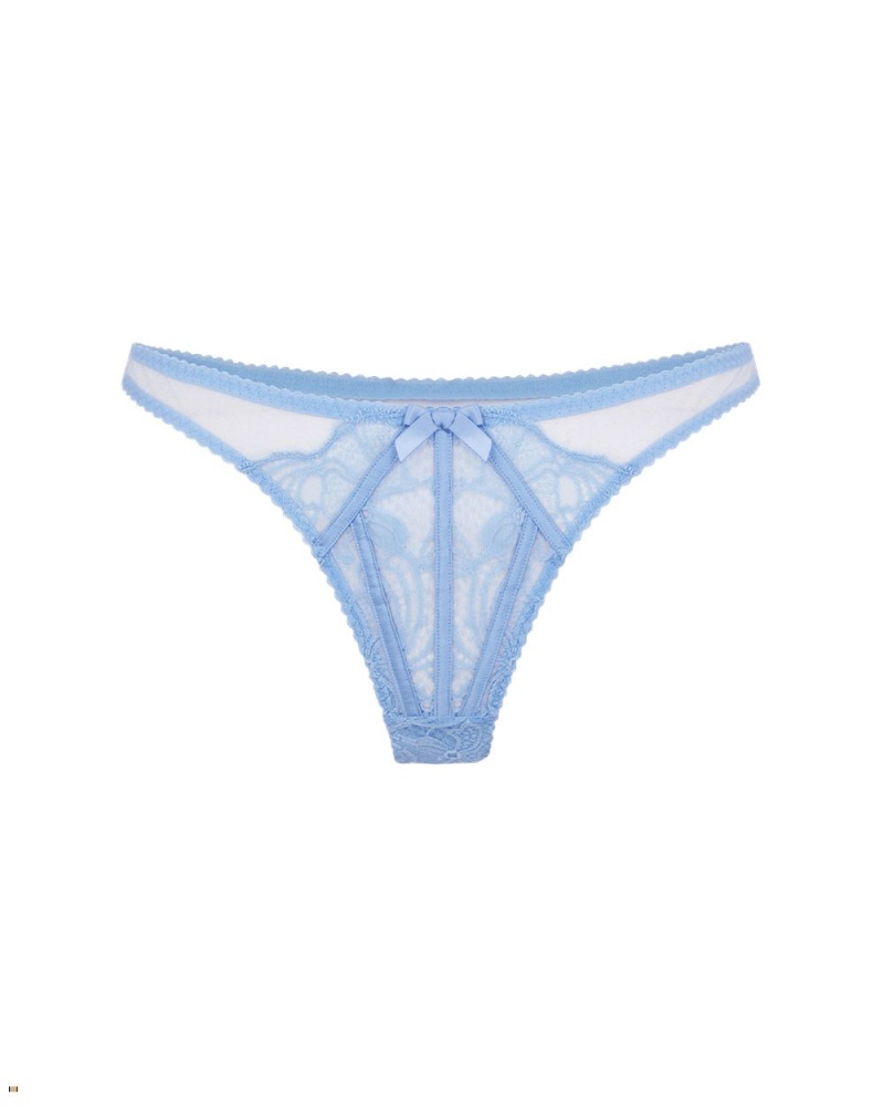 Agent Provocateur Rozlyn Women\'s Thong Blue | CRXNZJI-62