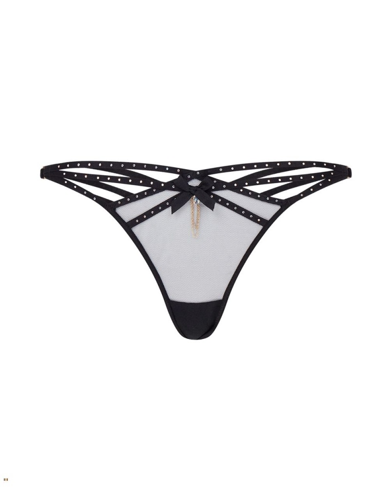 Agent Provocateur Rubi Women\'s Thong Black | ZBONQWT-93