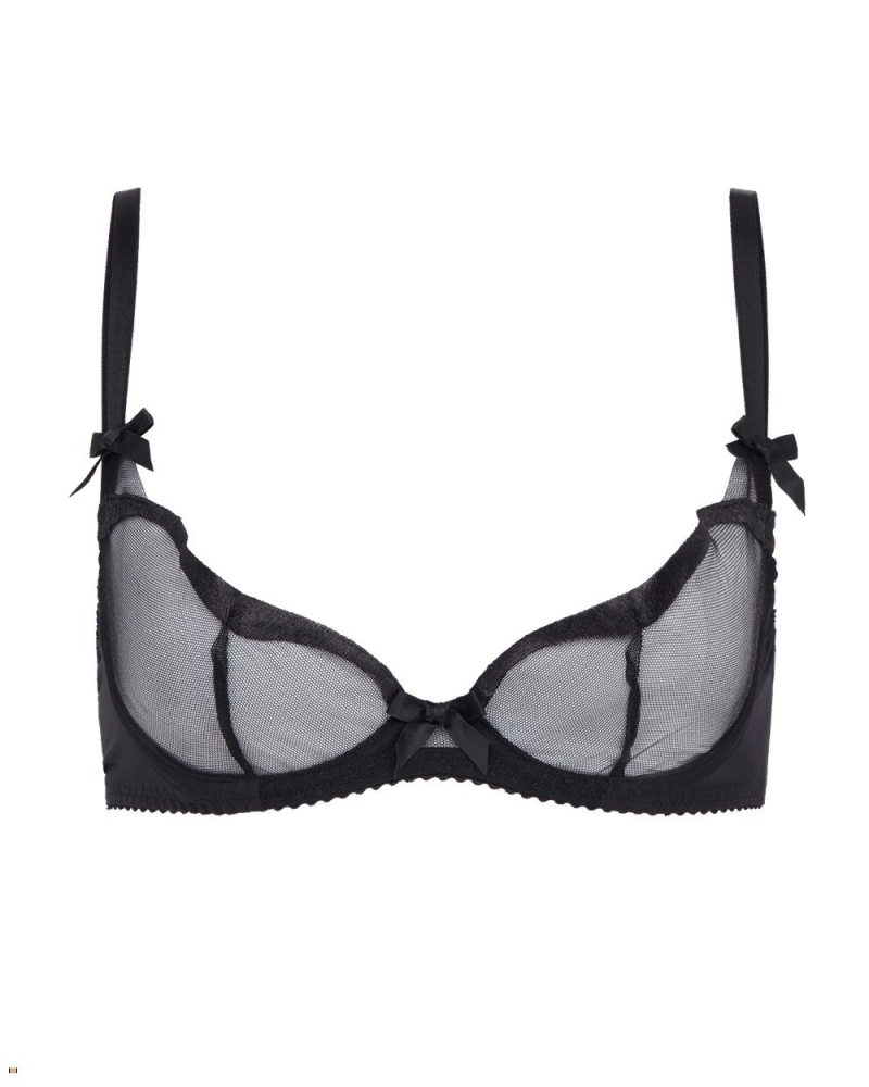 Agent Provocateur Saylor Demi Cup Underwired Women\'s Bras Black | LJICUZX-42