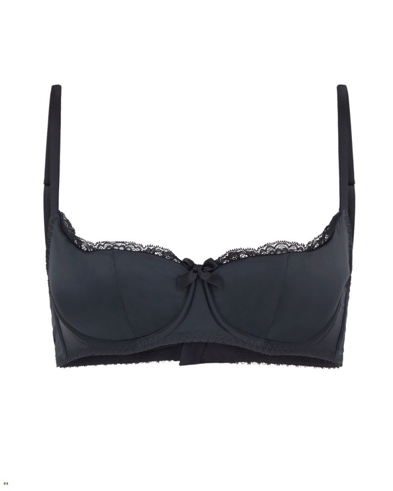 Agent Provocateur Sloane Balconette Underwired Women\'s Bras Black | WKJEBXD-48