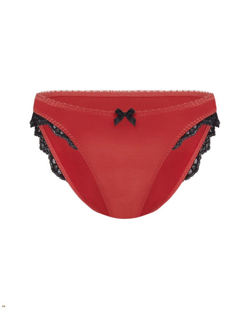 Agent Provocateur Sloane Women\'s Brief Red Black | DQGLTIZ-36