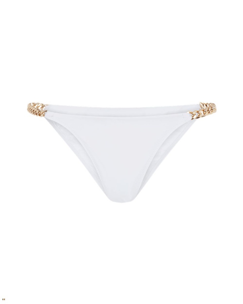 Agent Provocateur Trixy Women\'s Bikini Bottom White Gold | WGLHOJT-95