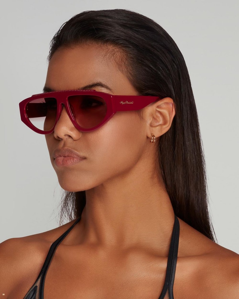 Agent Provocateur Tyrah Women's Sunglasses Burgundy | BNEYATS-24