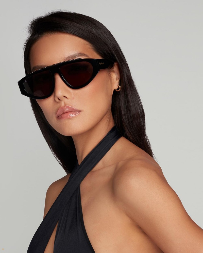 Agent Provocateur Tyrah Women's Sunglasses Black | FYWPUTC-35