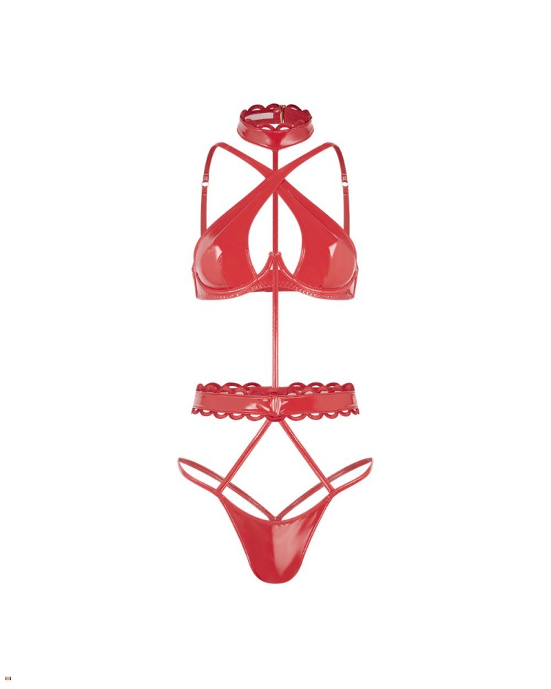 Agent Provocateur Zarya Women\'s Playsuits Red | HQFKMTJ-05