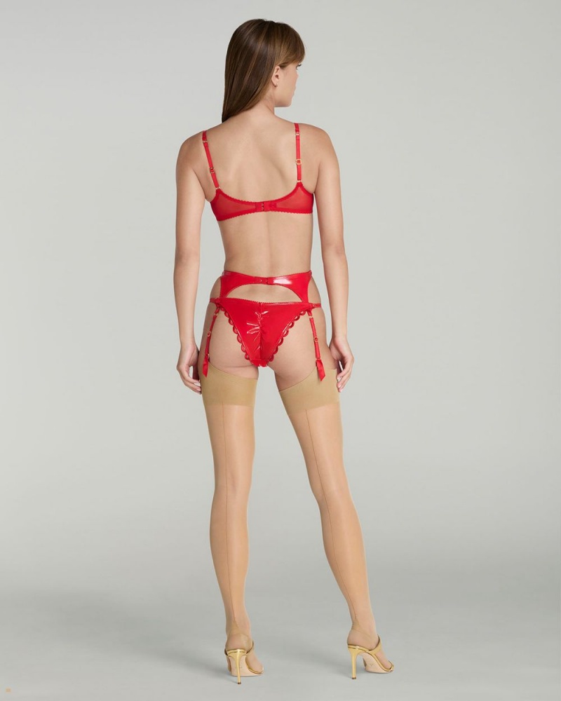 Agent Provocateur Zarya Women's Suspenders Red | VWROEMA-87