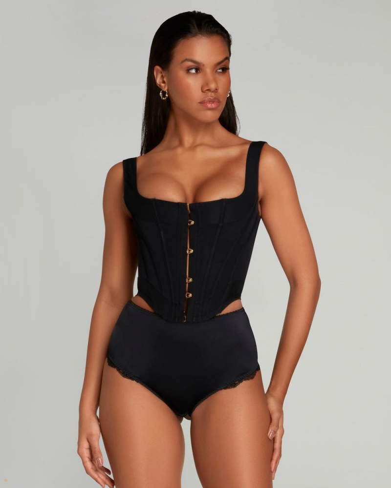 Agent Provocateur Zena Top Women's Corset Black | BWMJPIT-18