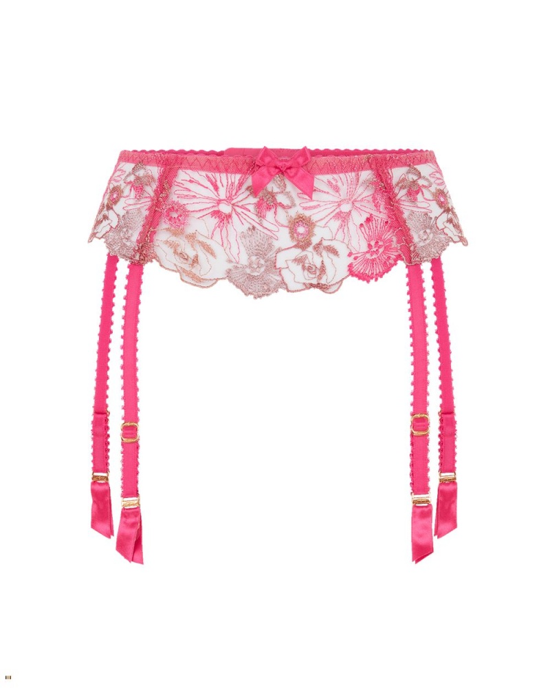 Agent Provocateur Zuri Women\'s Suspenders Pink | RGCDNFZ-87