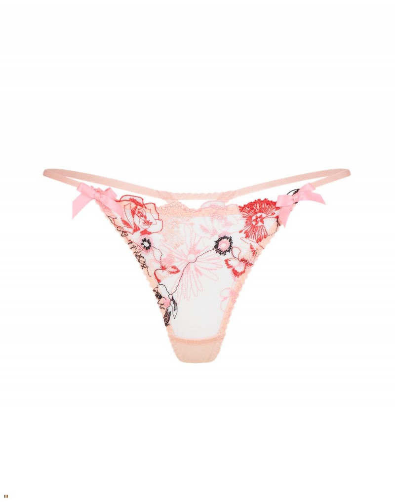 Agent Provocateur Zuri Women\'s Thong Pink | ZRLYXCA-94